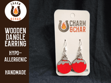 Christmas Ornament Dangle Earring - Christmas Fashion Earring - Dangle Earring - Charm and Char